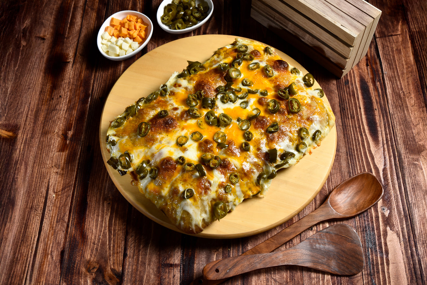 Sourdough Focaccia Cheese and Jalapeño