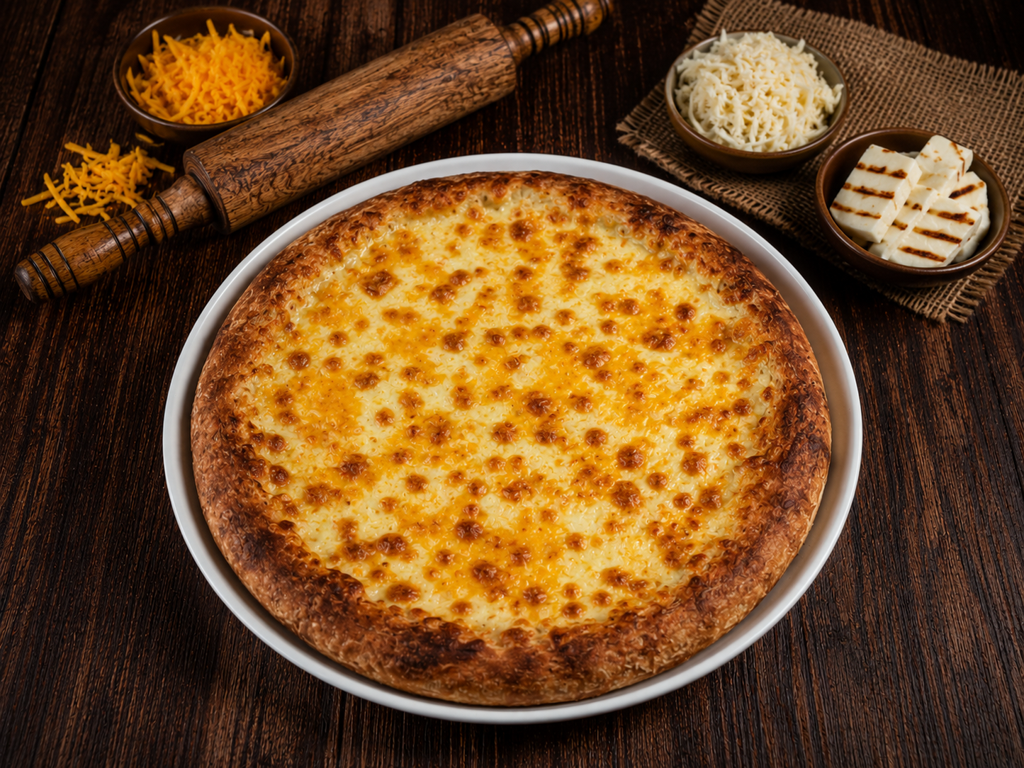 Meshaltet 4 Cheese Pizza