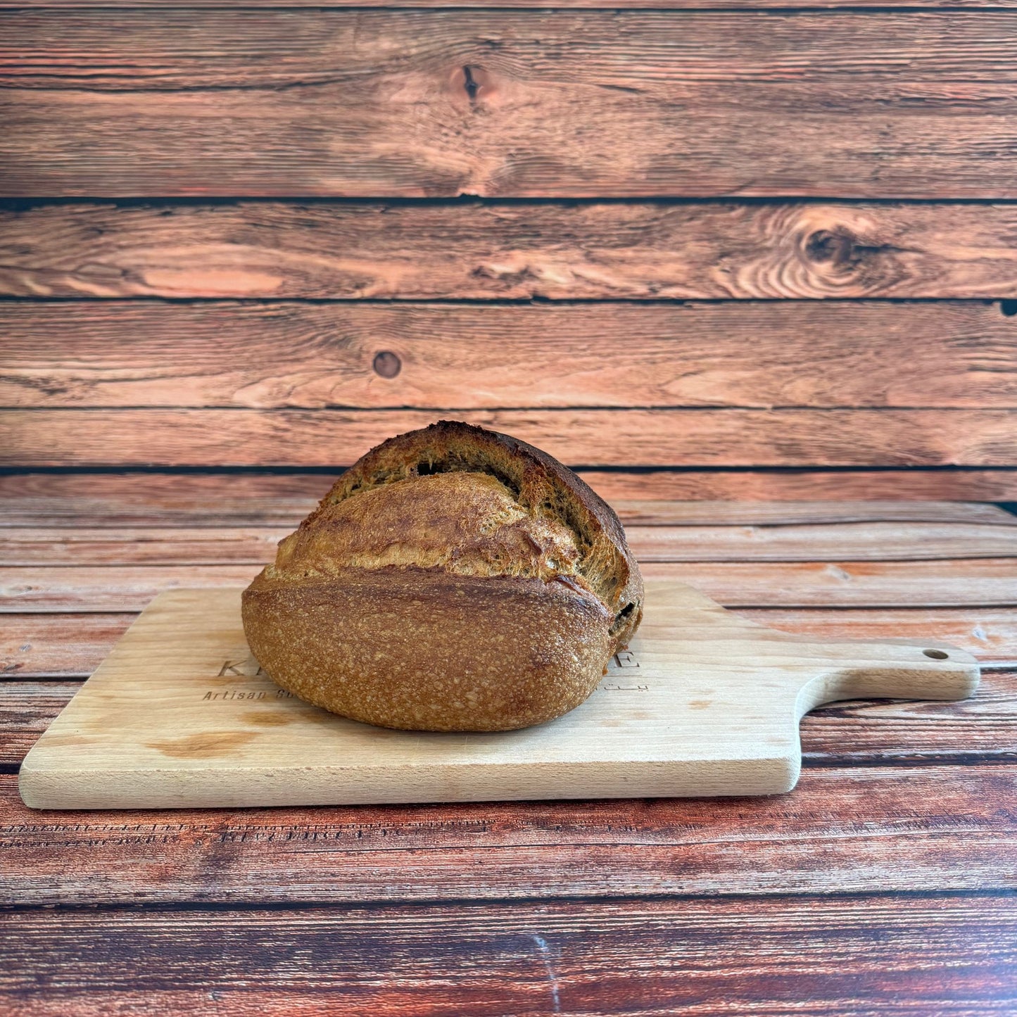 Rye and Whole-wheat Sourdough with Molasses