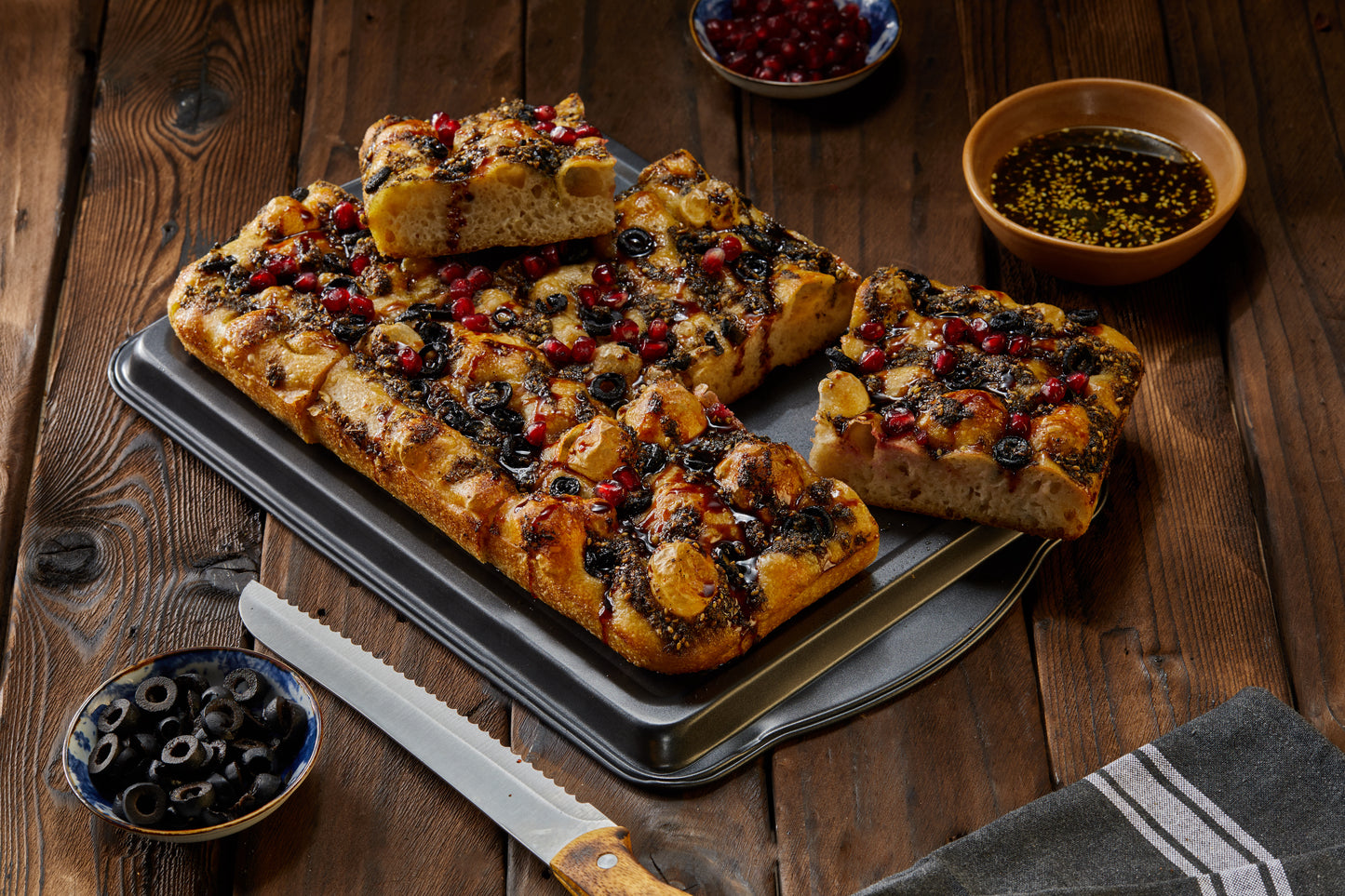 Sourdough Focaccia with Zaatar Mix