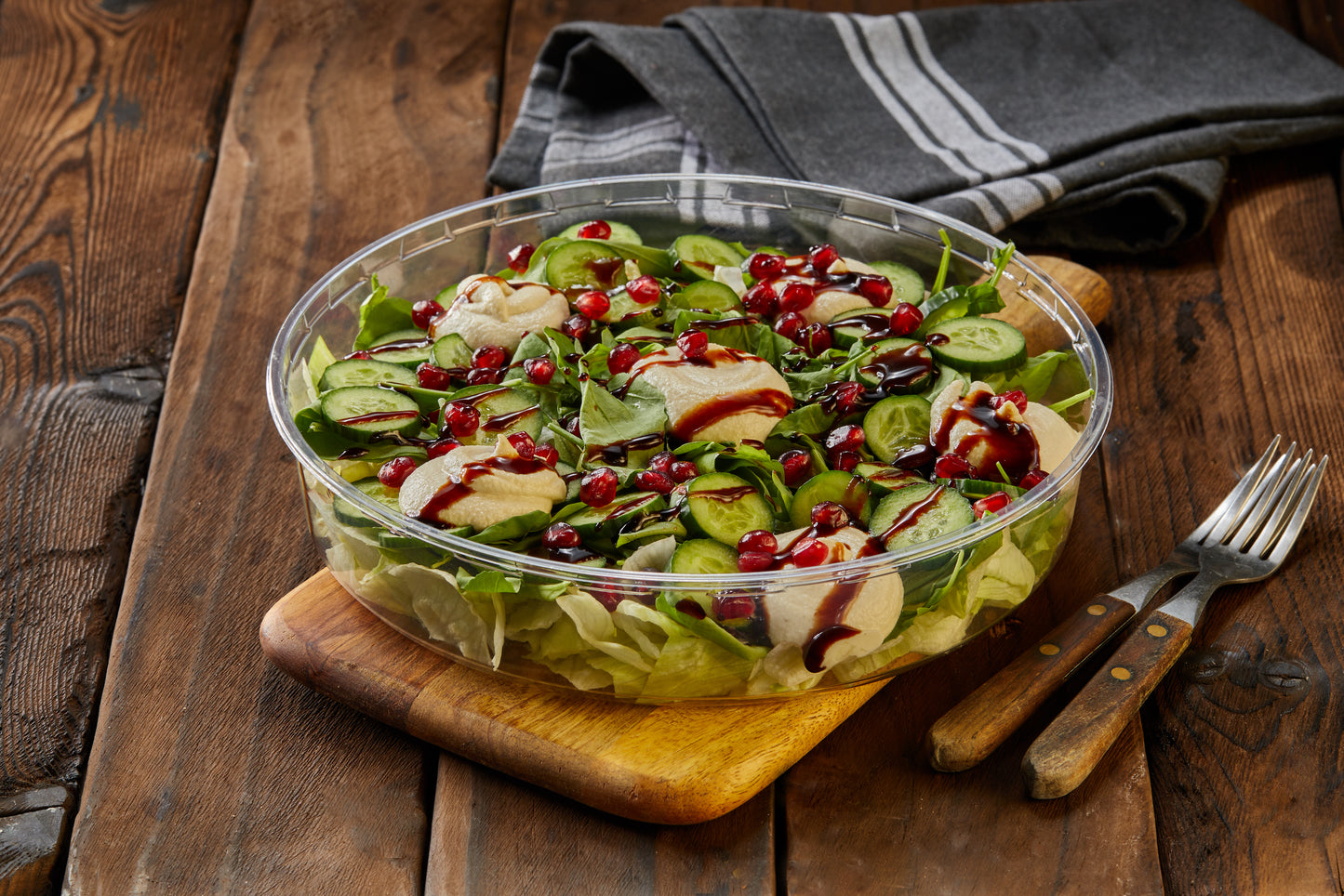 Vegan Cheese and Pomegranate Salad