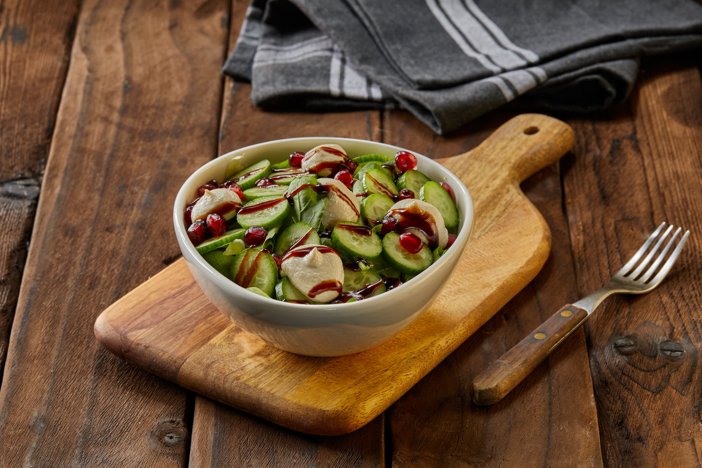 Vegan Cheese and Pomegranate Salad