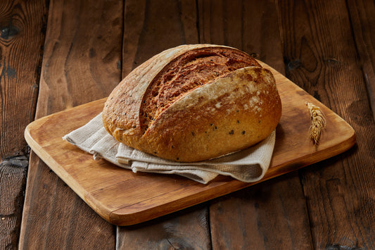 Whole-wheat Sourdough with Honey and Seeds